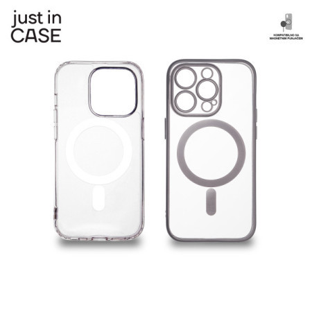 Just in case 2u1 extra case mag mix paket srebrni za iPhone 14 pro ( MAG110SL ) - Img 1