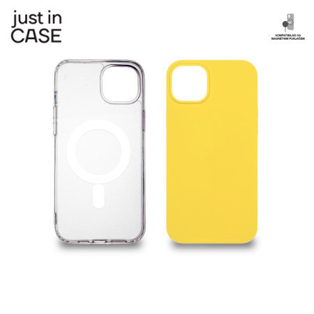 Just in case 2u1 extra case paket maski za telefon žuti za iPhone 14 plus ( MAGPL109YL )