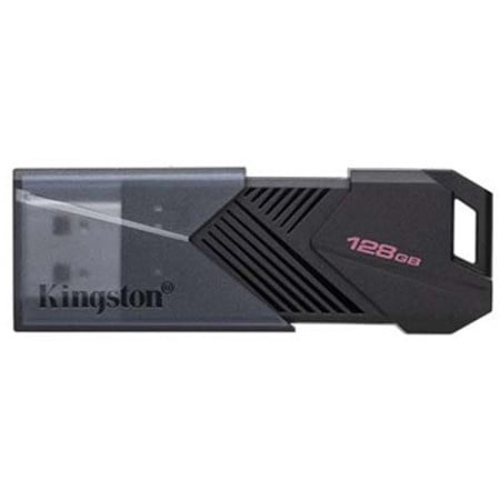 Kingston 128GB USB flash drive with sleek moving cap, USB 3.2 Gen.1, DataTraveler Exodia Onyx ( DTXON/128GB )