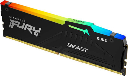 Kingston RAM DIMM DDR5 16GB 5200 fury beast RGB, KF552C36BBEA-16 memorija