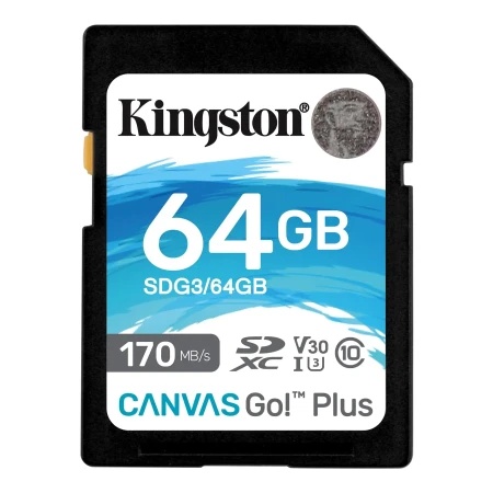 Kingston SDG3/64GB class 10 170Mbs/64MBs SD Card 64GB