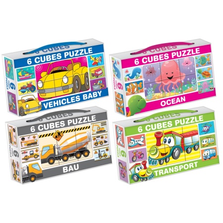 Kocke Puzzle 6 pcs, sort ( 05-644000 )-2