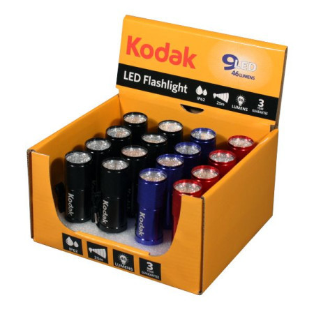 Kodak led baterijske lampe, crna, crvena i plava 16 kom sa baterijam ( 30413894 ) - Img 1