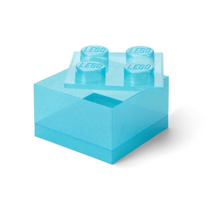 Lego kutija za odlaganje sa poklopcem (4): Svetlucavo svetlo plava ( 40090802 )