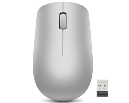Lenovo 530 Wireless Mouse (Platinum Grey) 1200 DPI Nano-USB 2.4GHz ( GY50Z18984 )