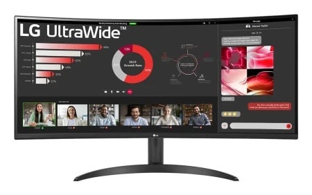 LG 34WR50QK-B 34” UltraWide Curved VA WQHD 100Hz, 21:9 monitor