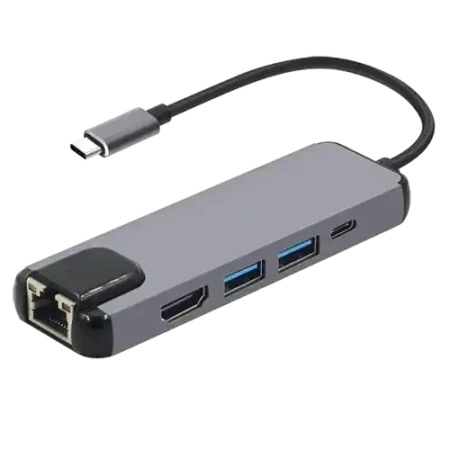 Linkom CRJ45  Adapter konverter Tip C - HDMI2xUSB 3.0Tip -1