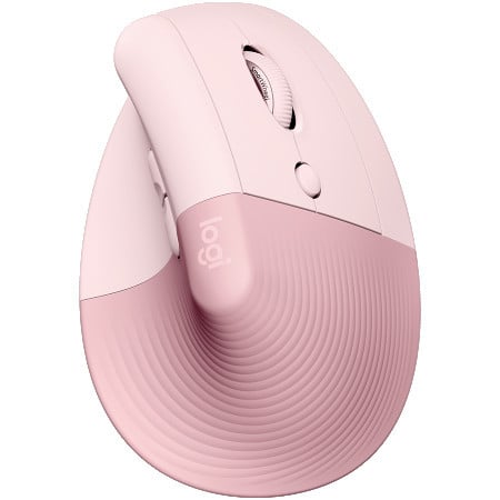 Logitech lift bluetooth vertical ergonomic mouse rose dark ( 910-006478 )