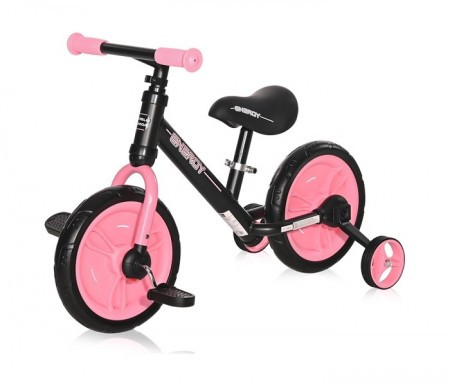 Lorelli bicikl balance bike energy 2 in1 black&amp;pink ( 10050480005 ) - Img 1