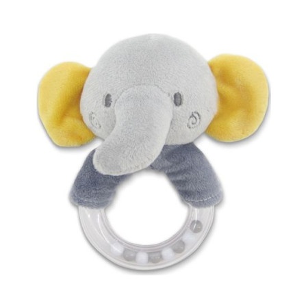 Lorelli plisana zvecka ring - elephant grey natural ( 10191360010 )