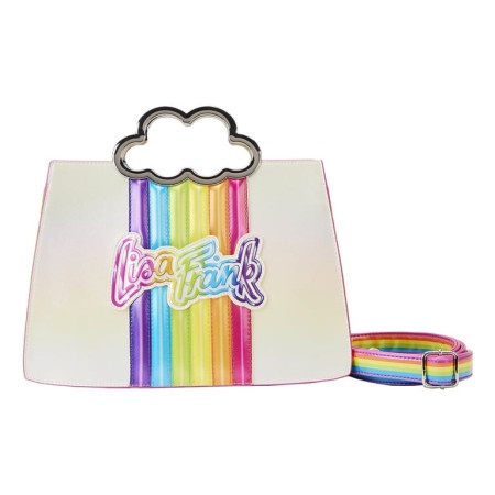 Loungefly Lisa Frank Rainbow Cloud Handle Chain Strapbody Bag ( 060431 )