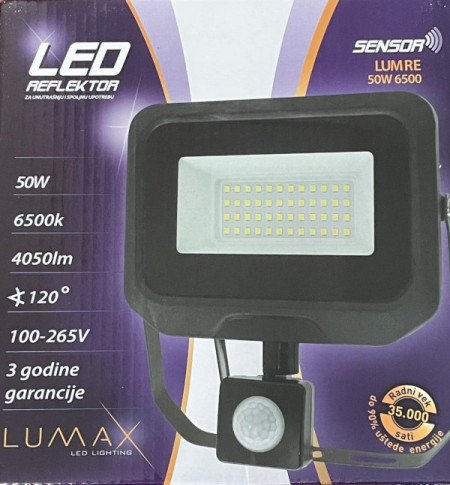 Lumax LED reflektor lumre-50w 6500k 4050lm sensor