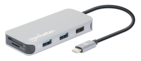 Manhattan USB-C 8-in-1 Docking Station ( 0001308614 ) -1