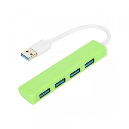Mark USB hub 4 konektora, 3.0 USB A zeleni ( F708 ) - Img 1
