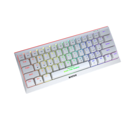 Marvo kg962 bela tastatura crveni svicevi usb ( 002-0234 )