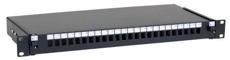 Masterlan Patch panel 24 Simplex SC sa kasetom, bez modula, crni ( 5635 )