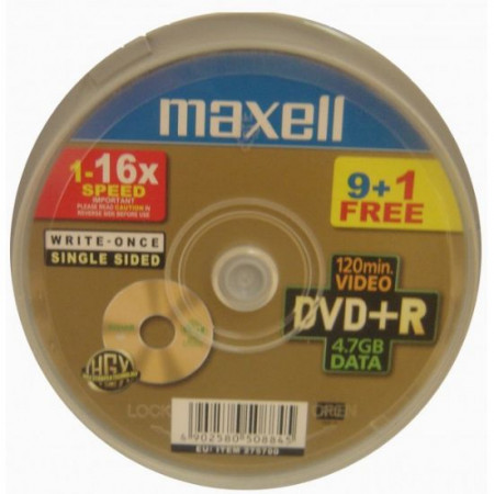 Maxell DVD+R 4.7GB 16X SP10/200 ( 5516MA10+/Z ) - Img 1