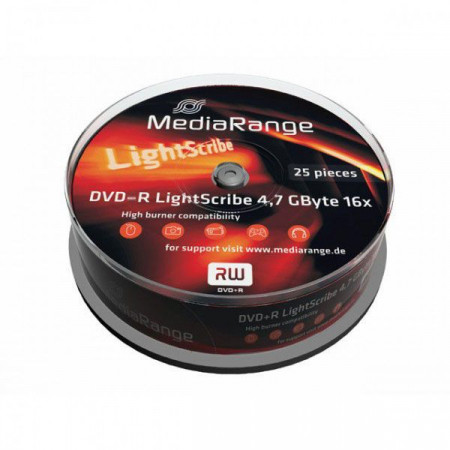 MediaRange MR441 DVD-R Lightscribe 4.7GB 16X ( 55LSMR/Z ) - Img 1