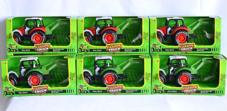 Merx igračka traktor 14.5cm metal plastika ( MS01478 )