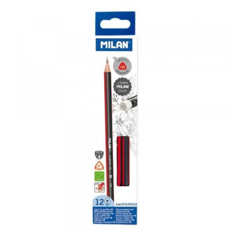 Milan grafitne olovke 12 kom trouglaste ( MLN71230312 ) - Img 1