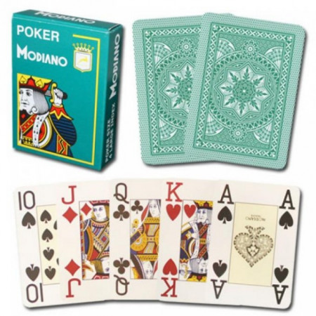 Modiano Cristallo Poker Karte - Zelene ( 300483 )