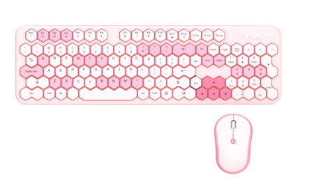 Mofii WL honey combo set tastatura i miš u pink boji ( SMK-649M5AGPK ) - Img 1