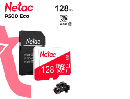 Netac micro SDXC 128GB P500 eco NT02P500ECO-128G-R sa adapterom - Img 1