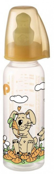 Nip PP flašica Family Unisex 250 ml sa kaučuk cuclom za mleko 0-6 ( 7100085 ) - Img 1