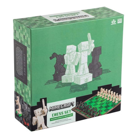 Noble Collection Minecraft - Overworld Heroes VS. Hostile Mobs Chess Set ( 057483 )  - Img 1