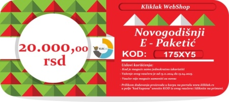 Novogodišnji E-Paketić Vaučer - 20000 din