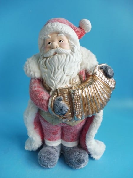 Novogodišnji ukras Deda mraz sa harmonikom TG1909004-17 ( 42/70069 )