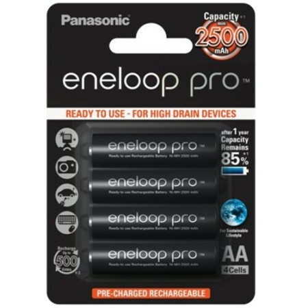 Panasonic baterije eneloop pro AA/4B (BK-3HCDE/4BE)