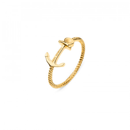 Paul hewitt anchor rope zlatni prsten od hirurškog Čelika 54 ( ph-fr-aro-g-54 ) - Img 1