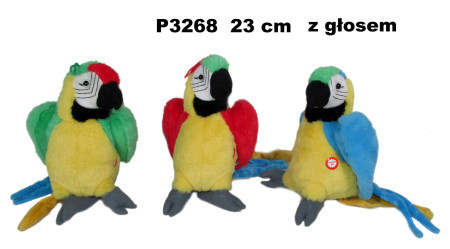 Plišani papagaj 25cm 163875 - Img 1