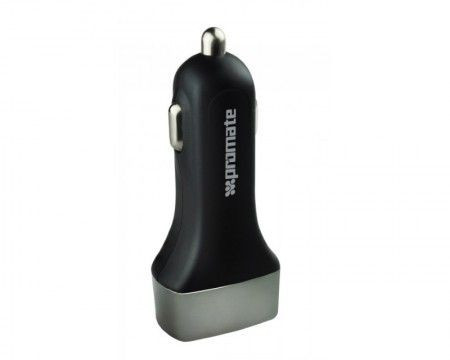Promate Trica ultra brzi punjač za kola triple USB crni - Img 1
