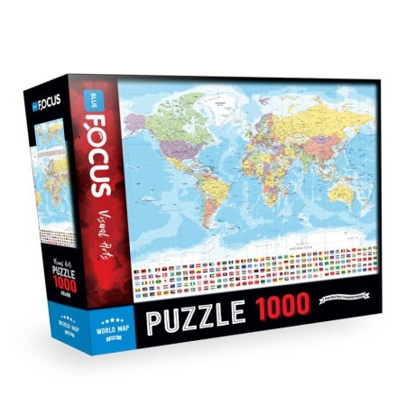 Puzzle 1000 pcs world map bf496 ( 108/24965 )