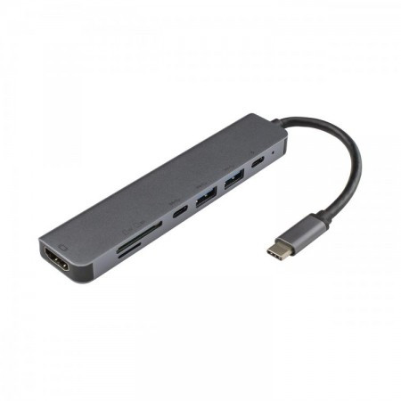 S BOX USB Type C/ HDMI - 7u1 Adapter - Img 1