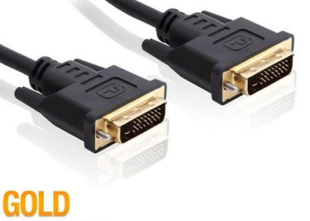 S-link SL-DVI218 DVI na DVI 24 + 1M Gold 1,8m Kabl