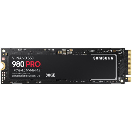 Samsung 980 PRO 500GB SSD, M.2 2280, NVMe, ReadWrite: 6900 5000 MBs, Random ReadWrite IOPS 800K1KK ( MZ-V8P500BW )
