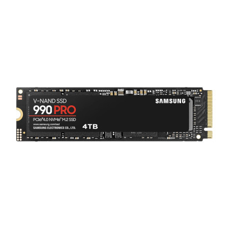 Samsung M.2 NVMe 4TB SSD, 990 PRO, PCIe Gen4.0 x4, 2280 ( MZ-V9P4T0BW )
