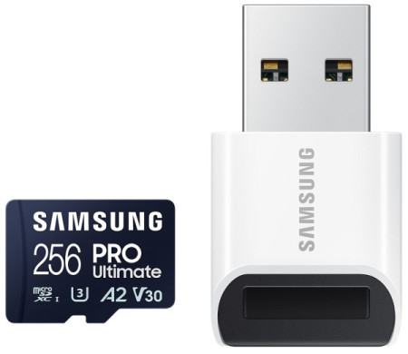 Samsung MicroSD 256GB, pro ultimate, SDXC, UHS-I U3 V30 A2 ( MB-MY256SB/WW )