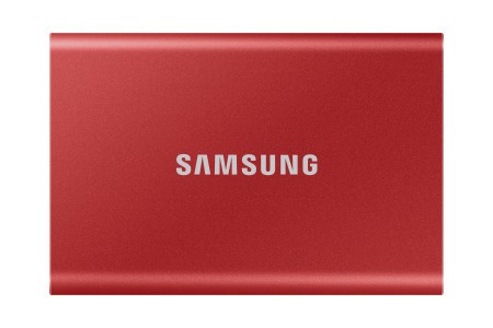 Samsung portable SSD 2TB, T7, USB 3.2 Gen.2, red ( MU-PC2T0R/WW )