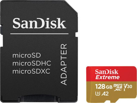 SanDisk memorijska kartica extreme microSDXC, A2, V30, U3 128GB ( 0001266834 )