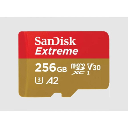 Sandisk MicroSDXC 256GB extreme, SDSQXAV-256G-GN6MA + adapter