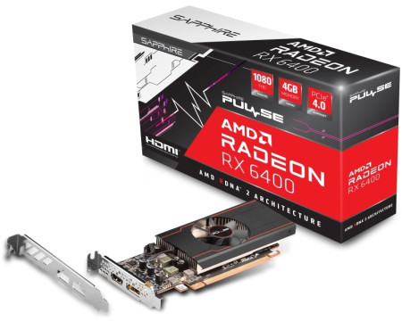 Sapphire AMD radeon RX 6400 4GB 64bit PULSE RX 6400 gaming 8GB grafička kartica ( 11315-01-20G)