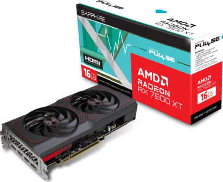 Sapphire radeon RX 7600XT pulse gaming OC 16GB, 11339-04-20G grafička kartica