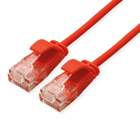 Secomp roline UTP data center PatchCord slim Cat6a LSOH red 0.5m ( 4394 )