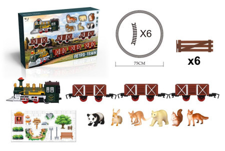 Set za igru - voz sa životinjama ( 368567 )