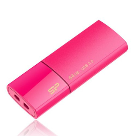 Silicon Power 64GB USB Flash Drive, USB3.2, Blaze B05 Pink ( SP064GBUF3B05V1H ) - Img 1