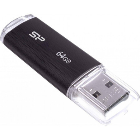 Silicon Power 64GB USB Flash Drive2.0 U02 black ( SP064GBUF2U02V1K )